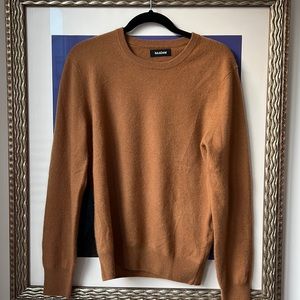The Essential Cashmere Sweater Womens Small Mustard NEW